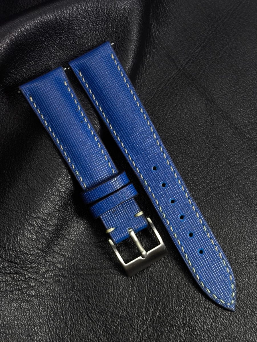 Pulseira Couro Azul Royal
