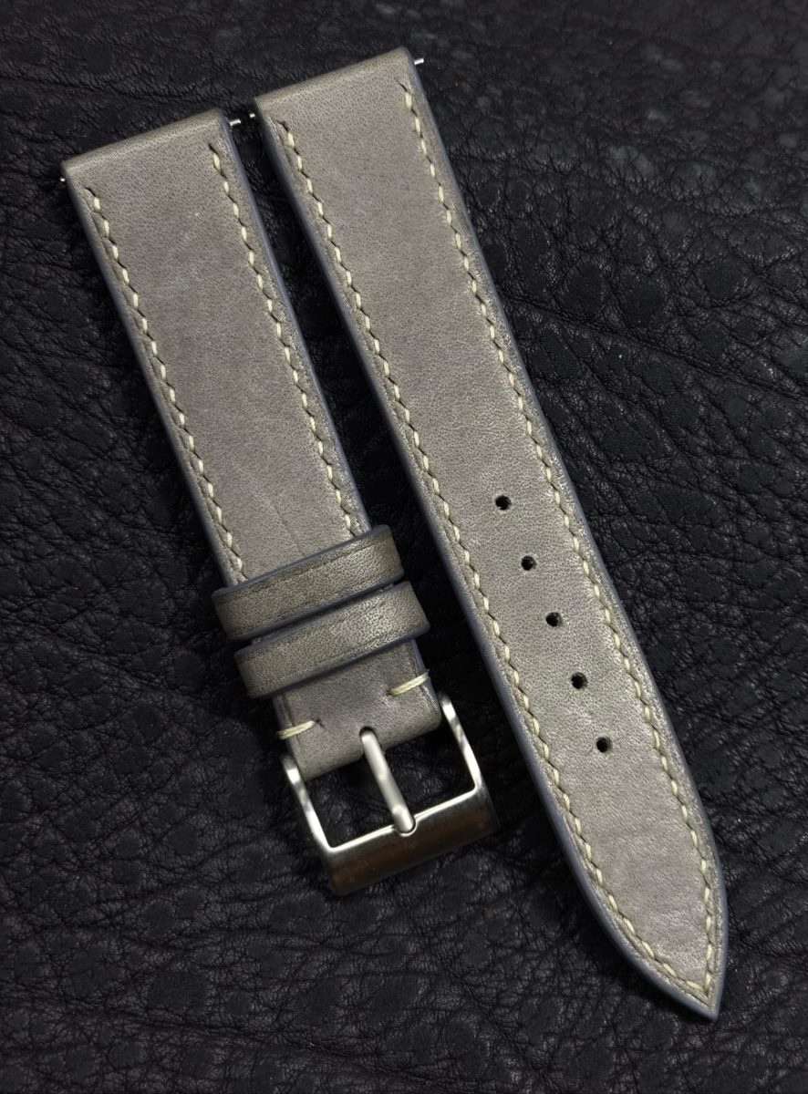 Pulseira Couro Cinza