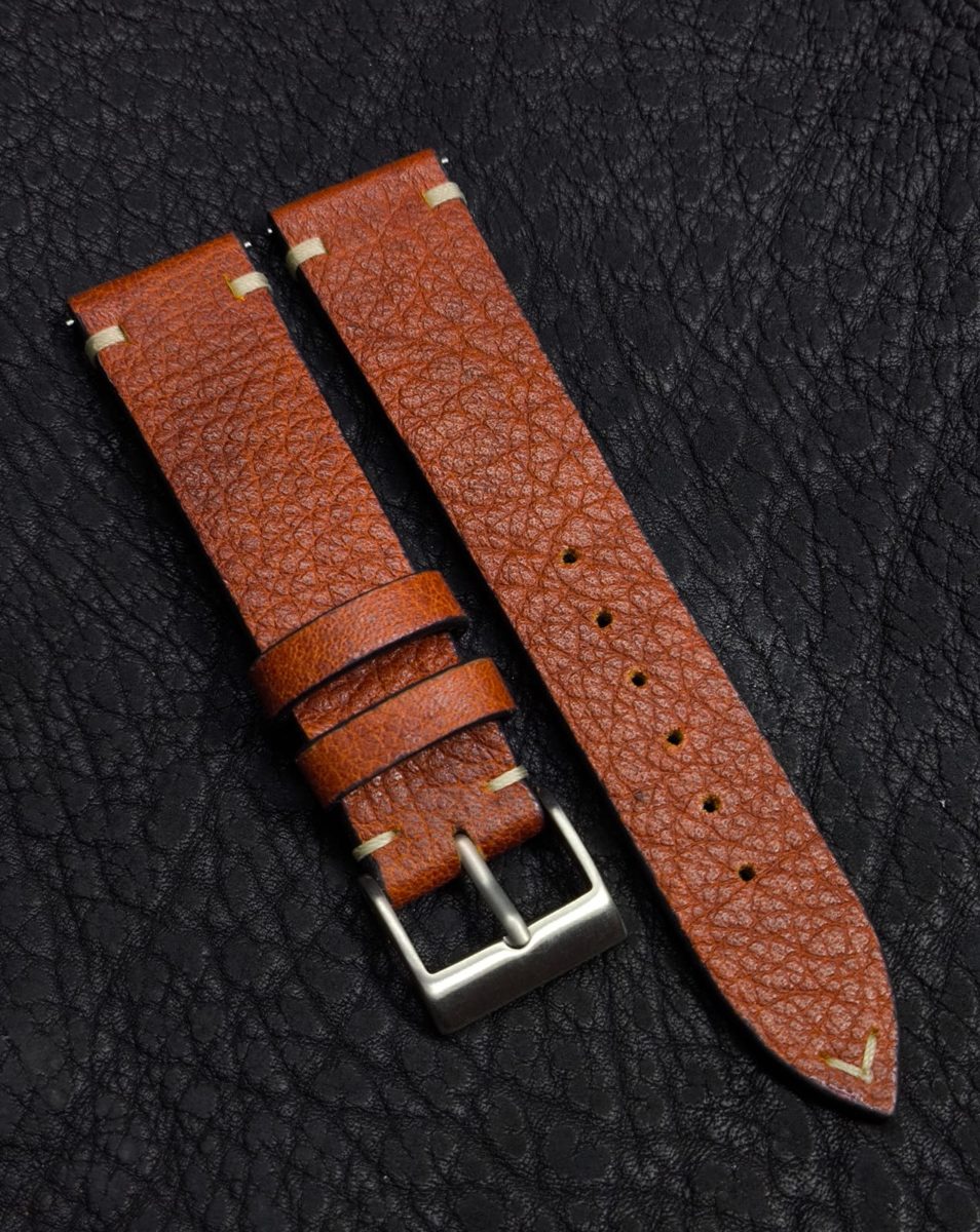 Pulseira Couro Conhaque Claro